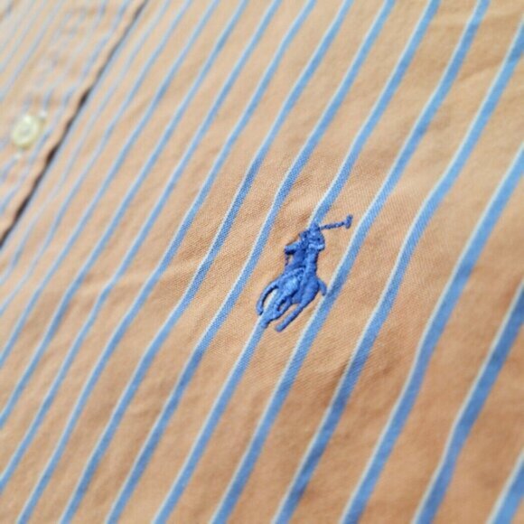 Ralph Lauren Dress Shirt Classic Fit Striped Long Sleeve Men's Size 17.5-36/37 - Picture 9 of 10